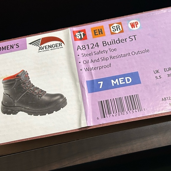 Avenger 6" Steel Toe WP Work Boot A8124 - Picture 3 of 3